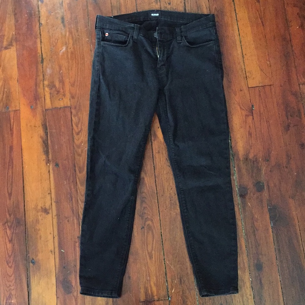 Hudson black skinny ankle jeans